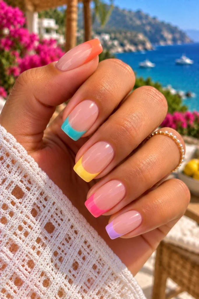 Colorful French Tip Mix