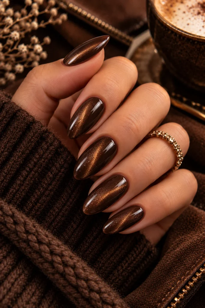 Espresso Velvet Nails