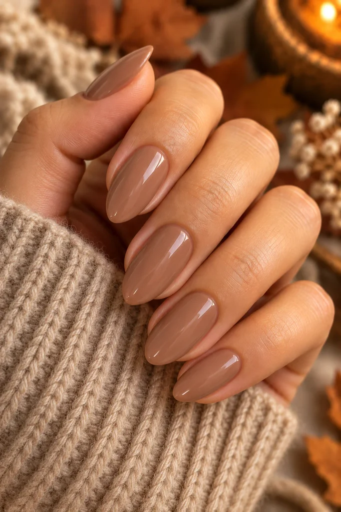 Mocha Nude Nails