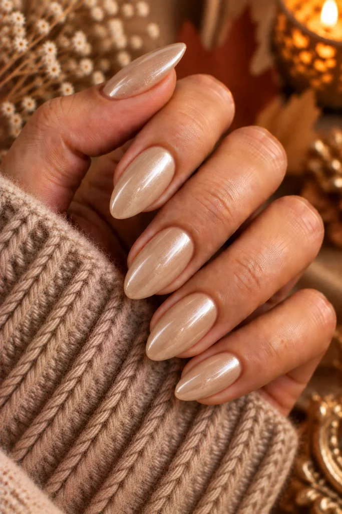 Pearl Beige Nails