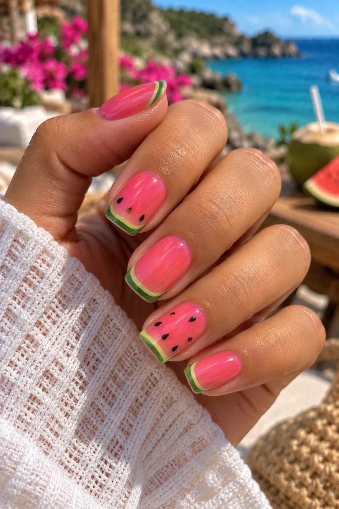Watermelon Nails