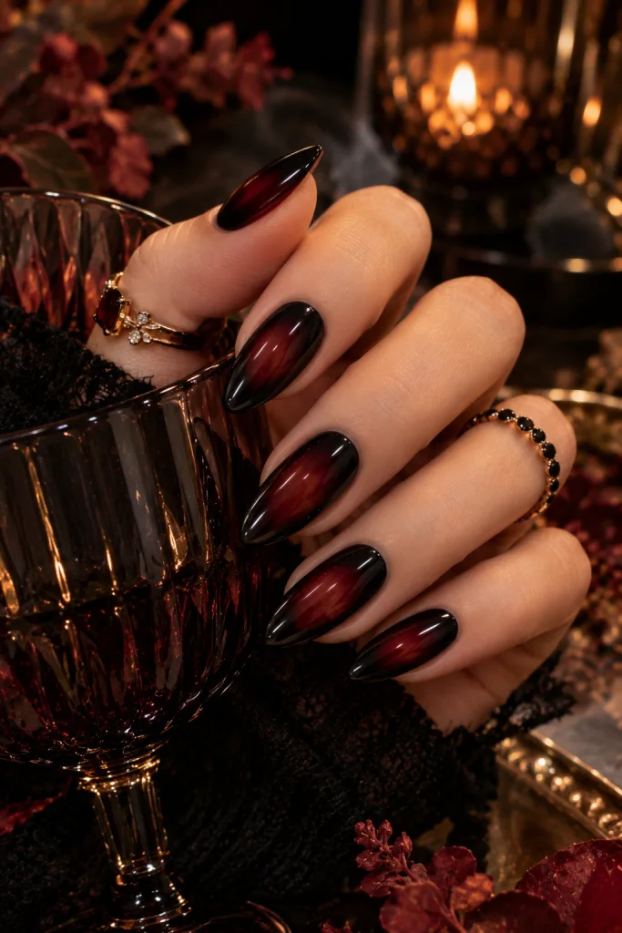 Black Aura Nails