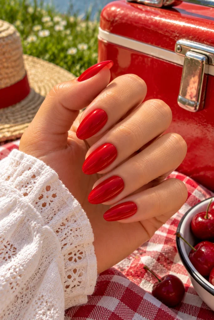 Candy Apple Red Nails