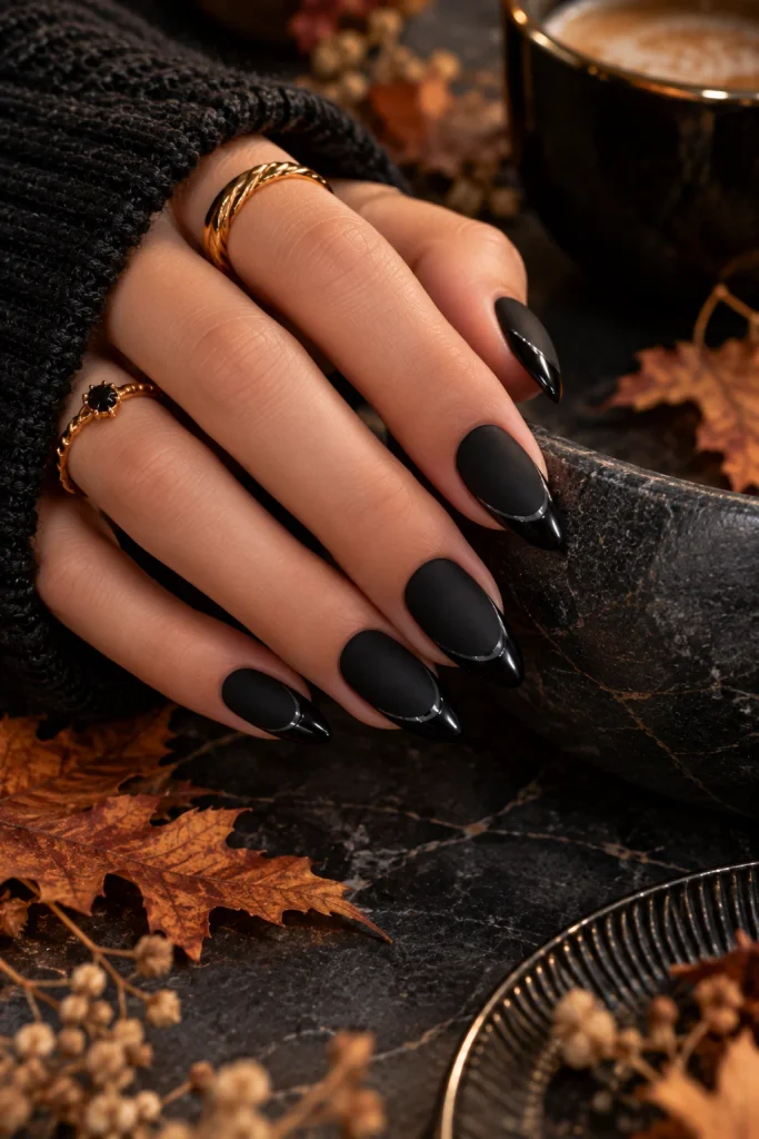 Matte Black With Glossy Black Details