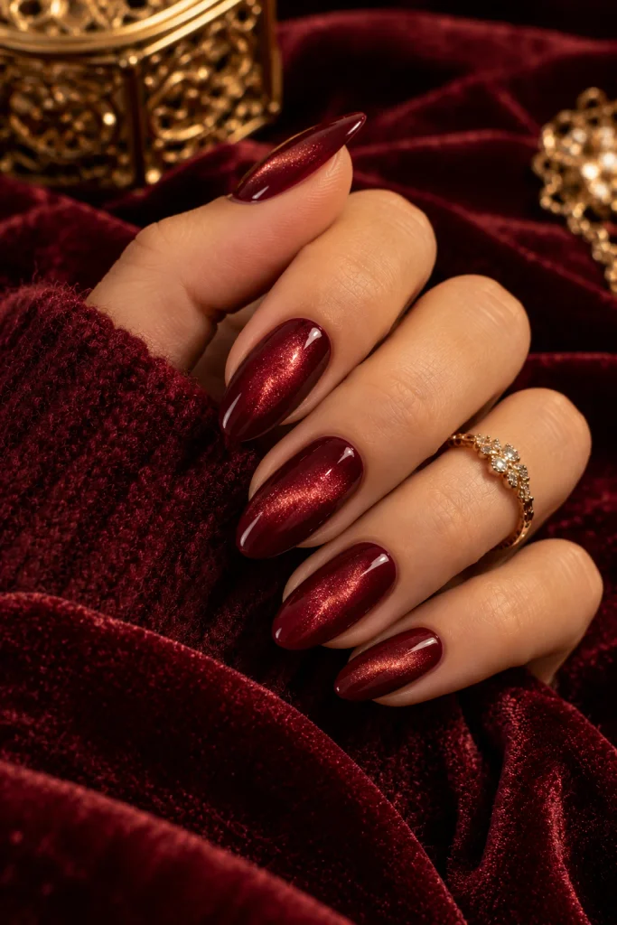 Merlot Velvet Nails