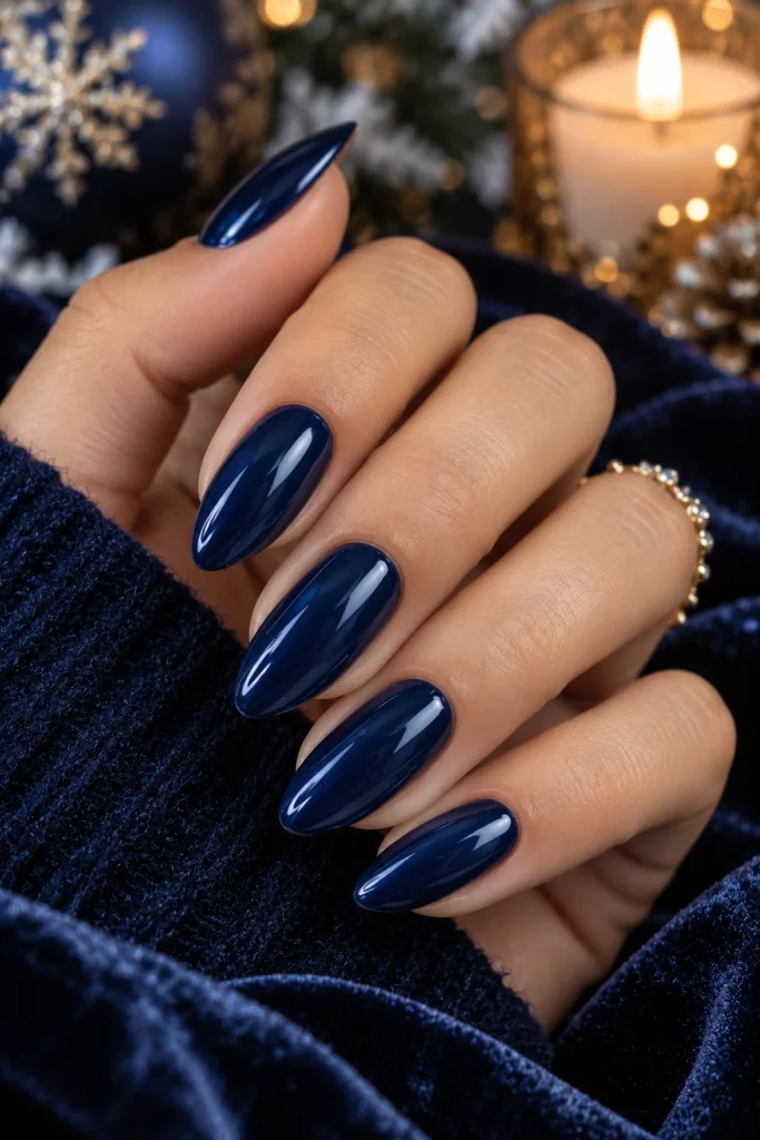 Midnight Blue Nails
