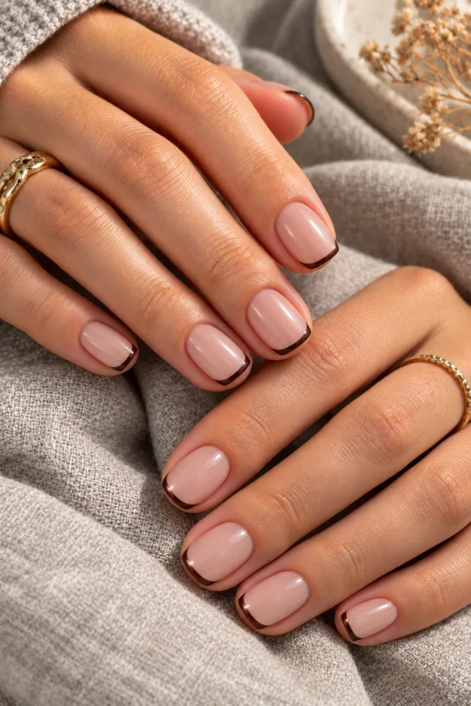 Minimalist Micro-French Nails