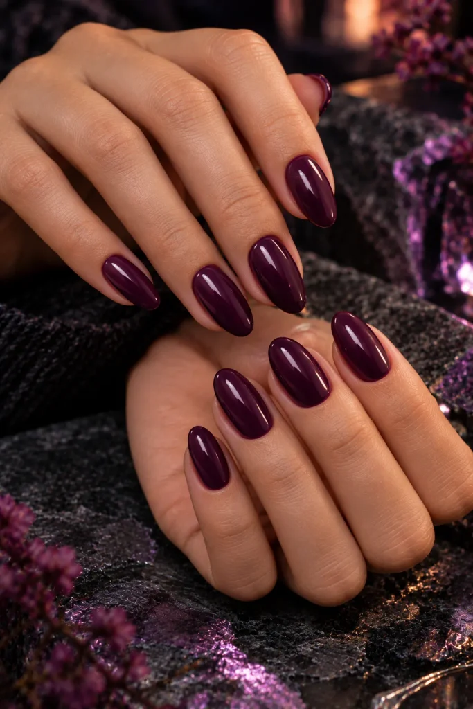 Moody Plum October Nails