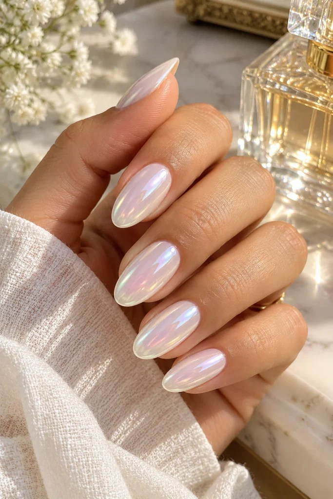 Pearl Chrome on a Milky Base