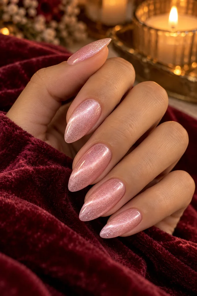 Pink Velvet Nails
