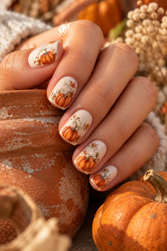 Pumpkin Patch Nails