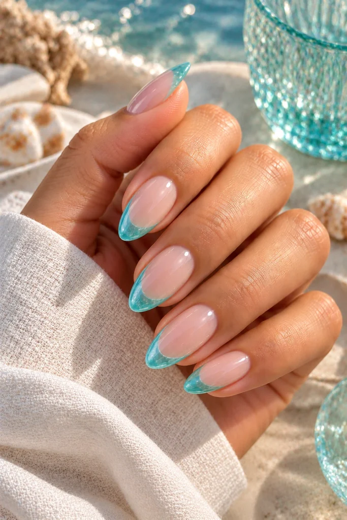 Sea-Glass Turquoise Tips