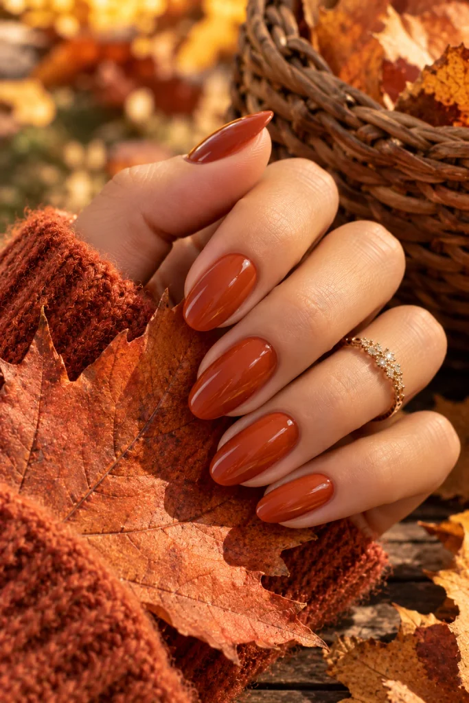 Terracotta October Nails