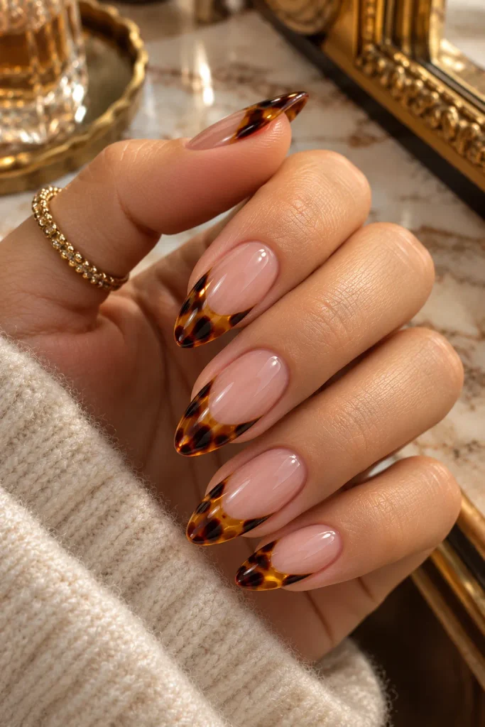 Tortoiseshell French Tips
